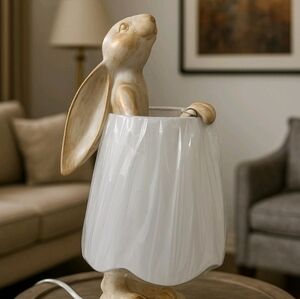 Bunny Rabbit Decorative Lamp Easter Decor